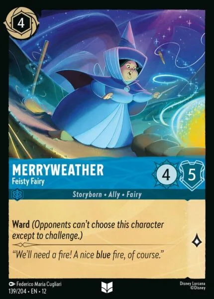 12WIL-139, UC, Merryweather - Feisty Fairy (Foil)
