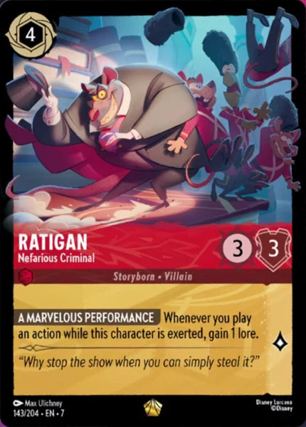 7ARC-143, L, Ratigan - Nefarious Criminal (Foil)