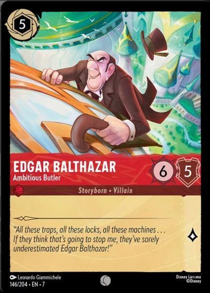 7ARC-146, C, Edgar Balthazar - Ambitious Butler (Foil)