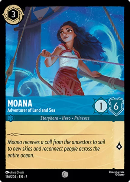 7ARC-156, C, Moana - Adventurer of Land and Sea (Foil)