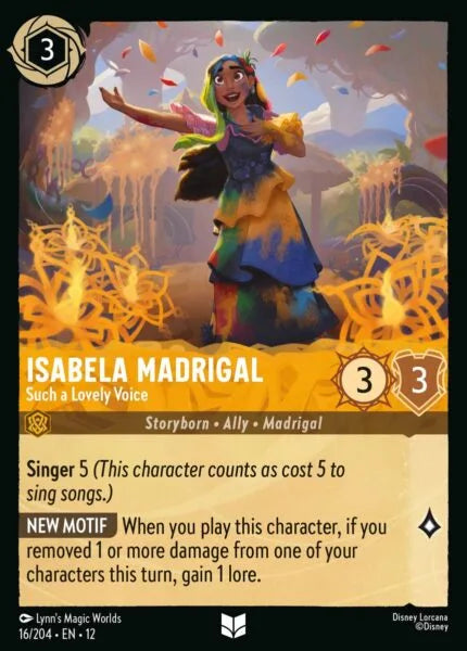 12WIL-016, UC, Isabela Madrigal - Such a Lovely Voice (Foil)