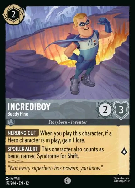 12WIL-177, C, Incrediboy - Buddy Pine (Foil)