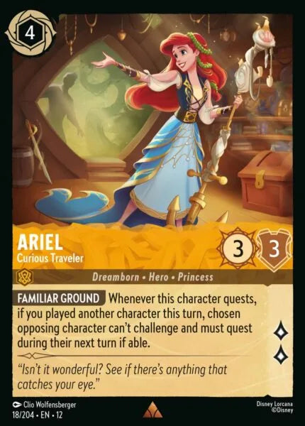 12WIL-018, R, Ariel - Curious Traveler (Foil)