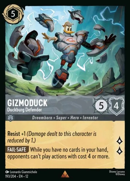 12WIL-193, R, Gizmoduck - Duckburg Defender