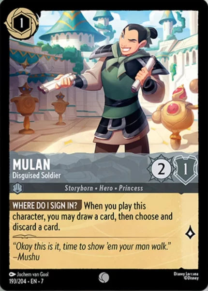 7ARC-193, C, Mulan - Disguised Soldier (Foil)