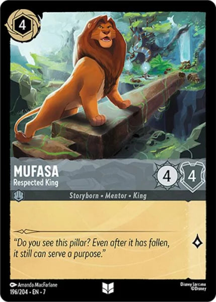 7ARC-196, UC, Mufasa - Respected King (Foil)