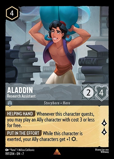 7ARC-197, R, Aladdin - Research Assistant (Foil)