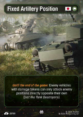TF021, U, Fixed Artillery Position