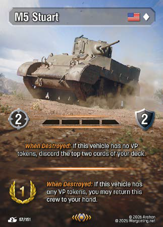 TF057, P, M5 Stuart (Foil)