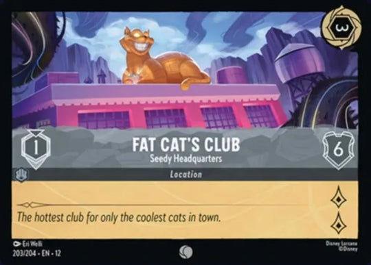 12WIL-203, C, Fat Cat's Club - Seedy Headquarters (Foil)