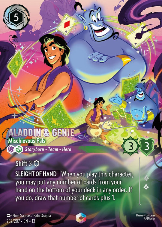 13ATK-232, E, Aladdin & Genie - Mischievous Pals