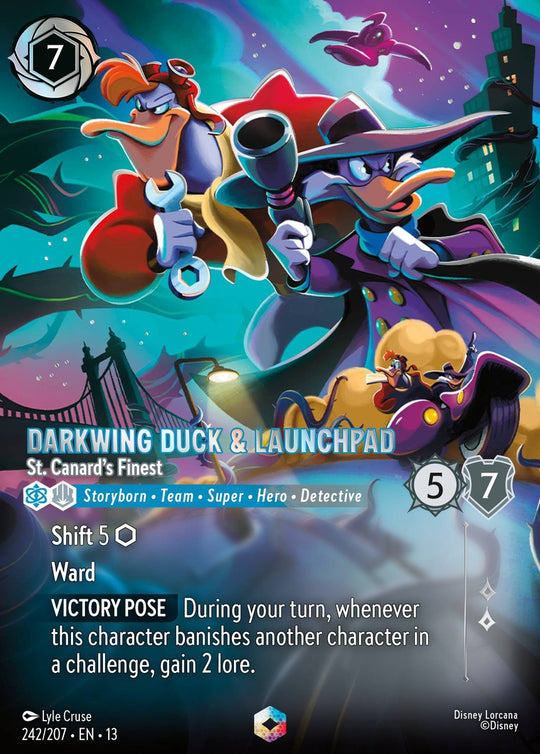 13ATK-242, E, Darkwing Duck & Launchpad - St. Canard's Finest