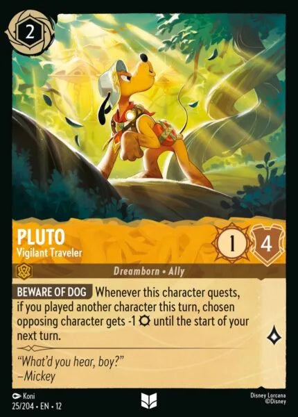 12WIL-025, UC, Pluto - Vigilant Traveler