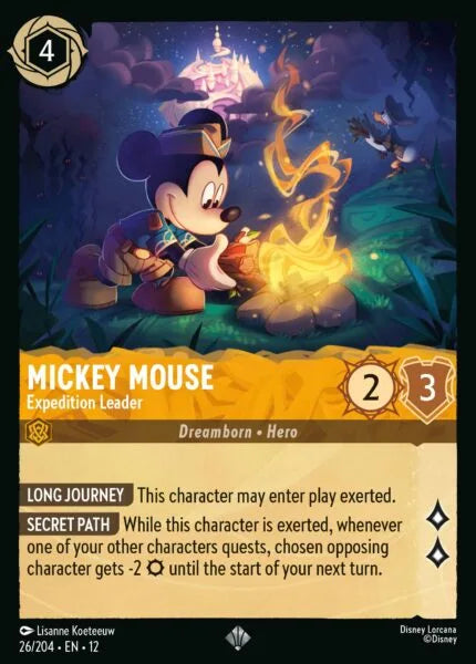 12WIL-026, SR, Mickey Mouse - Expedition Leader