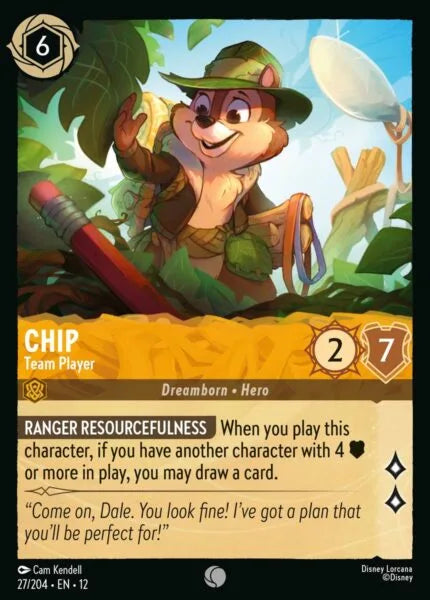 12WIL-027, C, Chip - Team Player