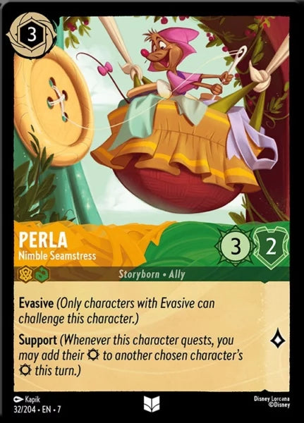 7ARC-032, UC, Perla - Nimble Seamstress (Foil)