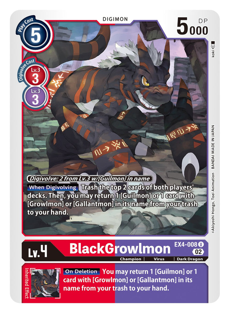 EX4-008 U, BlackGrowlmon