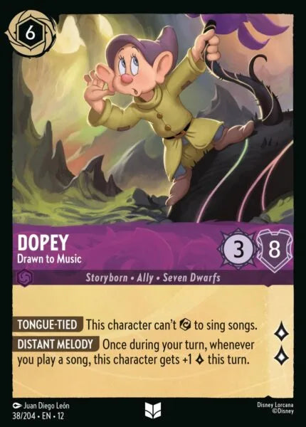 12WIL-038, UC, Dopey - Drawn to Music (Foil)