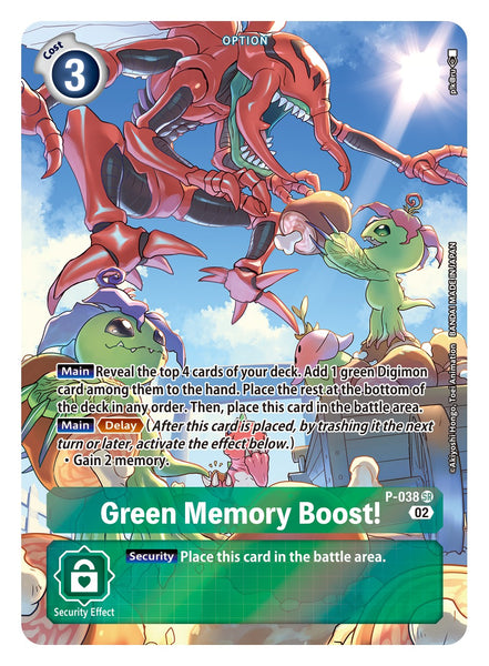 P-038 SR, Green Memory Boost! (Adventure Box 2 reprint) – Kai of Cards