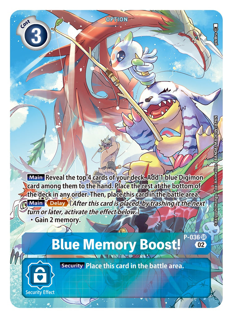 P-036 SR, Blue Memory Boost! (Adventure Box 2 reprint)