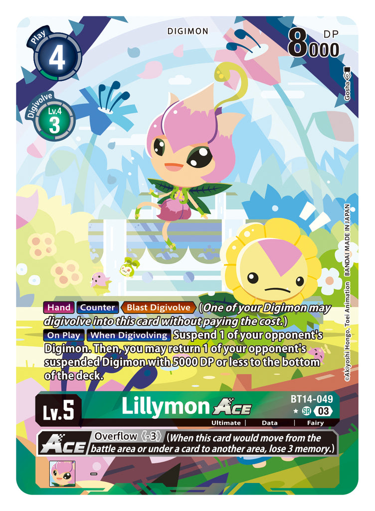 BT14-049, SR, Lillymon ACE (English Only Altnerate Art)