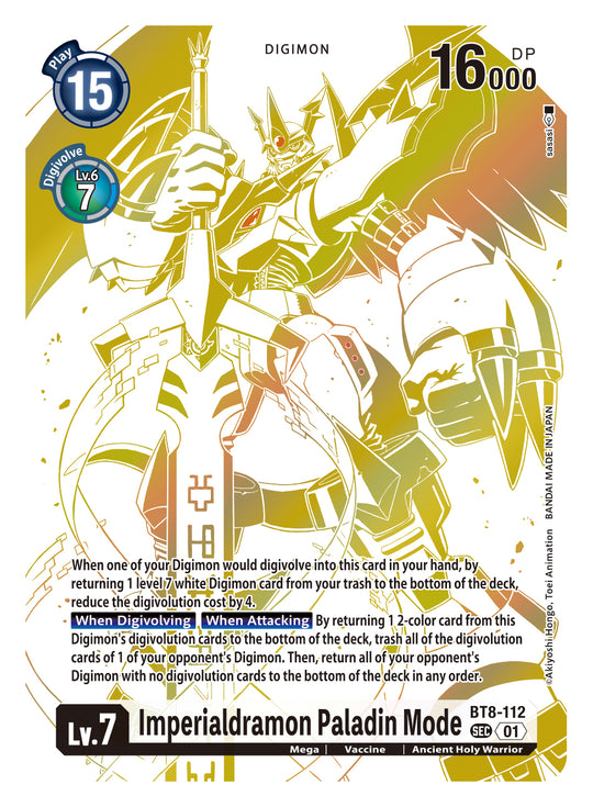 BT08-112 SEC, Imperialdramon Paladin Mode (BT14 Alternate Art)