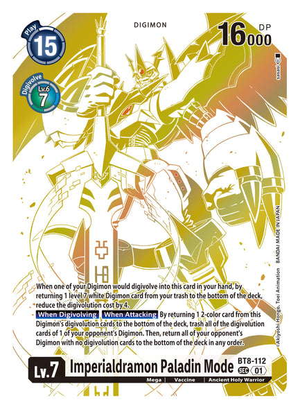 BT08-112 SEC, Imperialdramon Paladin Mode (BT14 Alternate Art)