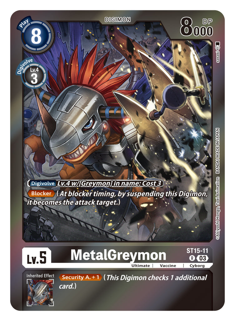 ST15-11, R, MetalGreymon (BT14 Alternate Art)