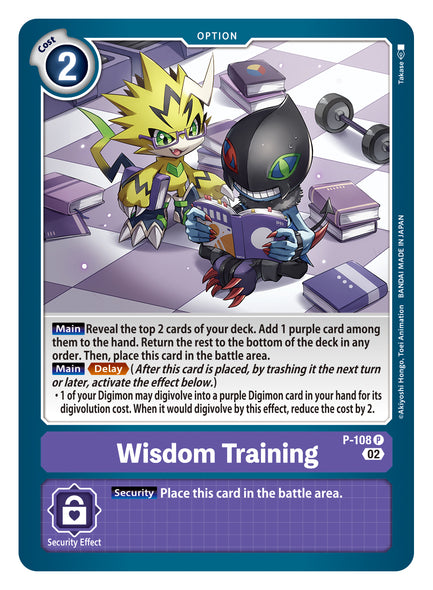 P-108, P, Wisdom Training (Box Topper)