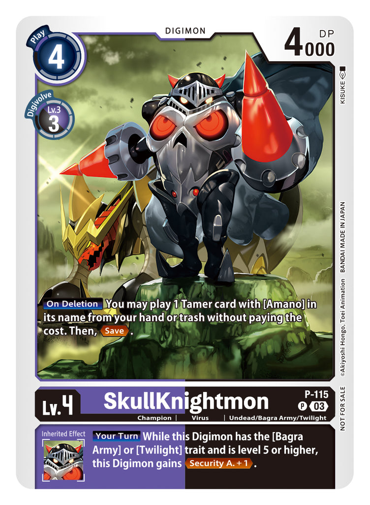 P-115, P, SkullKnightmon (Box Topper)