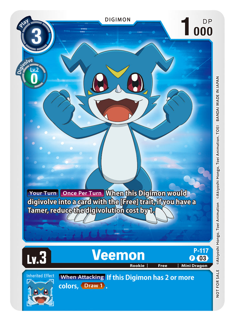 P-117, P, Veemon (Box Topper)