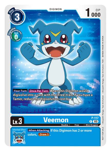 P-117, P, Veemon (Box Topper)