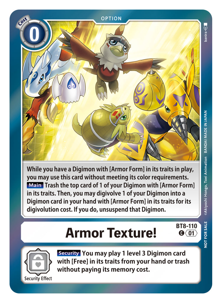 BT08-110 C, Armor Texture! (BT14 Alternate Art)