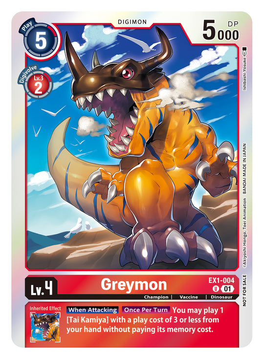 EX01-004 U, Greymon (BT14 Alternate Art)