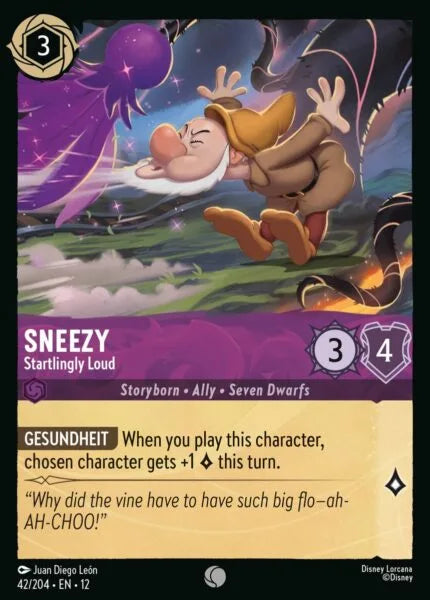 12WIL-042, C, Sneezy - Startlingly Loud