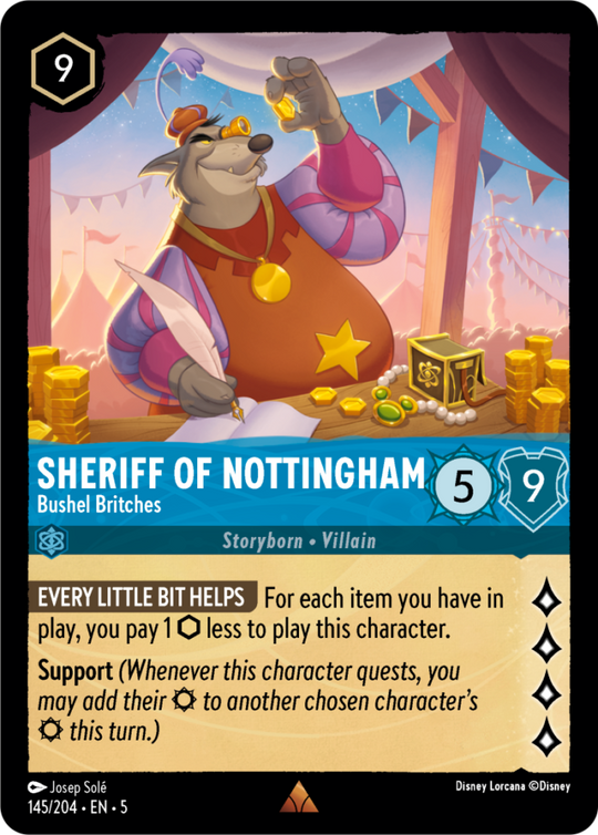 5SSK-145, R, Sheriff Of Nottingham - Bushel Britches (Foil)