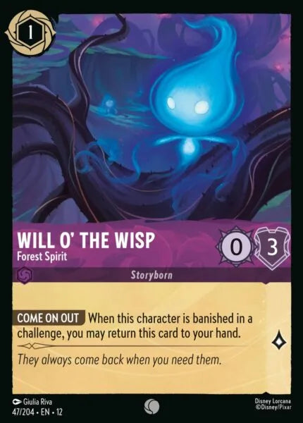12WIL-047, C, Will O' the Wisp - Forest Spirit (Foil)
