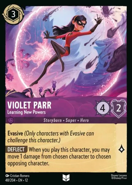 12WIL-048, UC, Violet Parr - Learning New Powers (Foil)