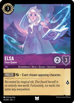 1TFC-041, UC, Elsa - Snow Queen (Foil)