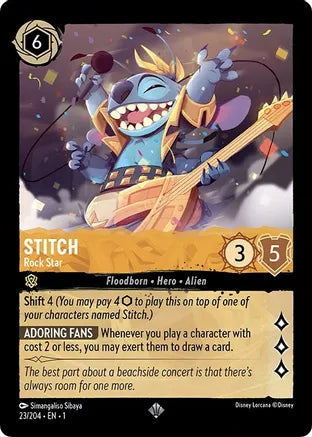 1TFC-023, SR, Stitch - Rock Star