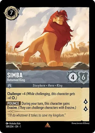 1TFC-189, R, Simba - Returned King (Foil)