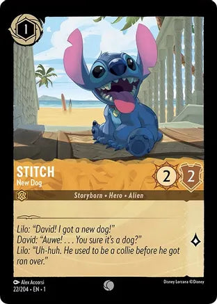 1TFC-022, C, Stitch - New Dog (Foil)