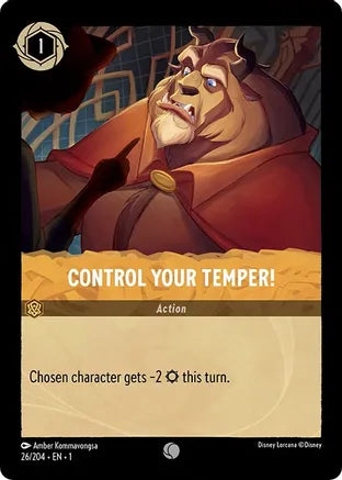 1TFC-026, C, Control Your Temper! (Foil)