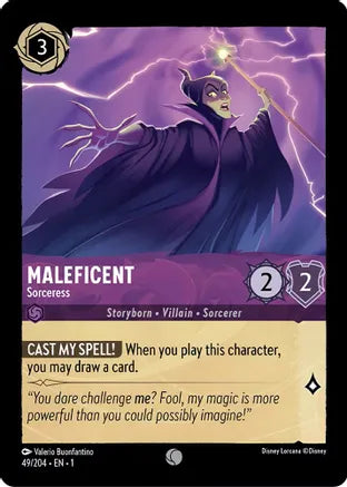 1TFC-049, C, Maleficent - Sorceress (Foil)