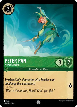 1TFC-091, C, Peter Pan - Never Landing (Foil)
