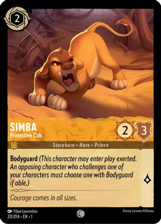 1TFC-020, C, Simba - Protective Cub (Foil)