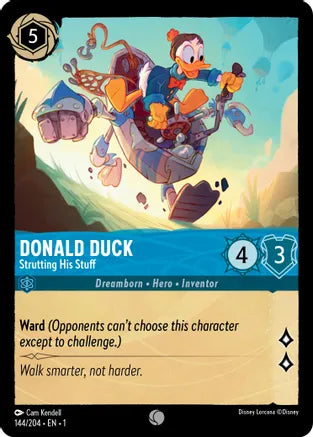 1TFC-144, C, Donald Duck - Strutting His Stuff (Foil)