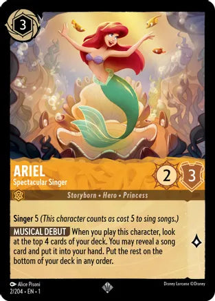 1TFC-002, SR, Ariel - Spectactular Singer (Foil)