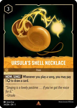 1TFC-034, R, Ursula's Shell Necklace (Foil)