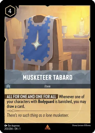 1TFC-203, R, Musketeer Tabard (Foil)